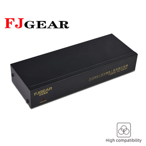 FJ-108AV Fjgear8ポートビデオオーディオスプリッター帯域幅250MHz8口AVディストリビューター一方向オーディオおよびビデオ入力 - Product Image 3