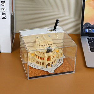 Factories 3D <strong>Memo</strong> Pad Custom Sticky Notes Building <strong>Block</strong> <strong>Notepads</strong> <strong>Cube</strong> Home Luxury Decoration Customized Corporate Gift Items - Product Image 3