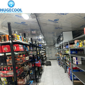 Hugecool tùy chỉnh đi bộ trong cửa hàng mát bia và uống đi bộ trong tủ đông đi bộ trong mát cho siêu thị và trạm xăng - Product Image 2