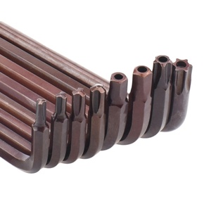 T6 T8 T10 T15 T20 T25T30デュアルユーストライアングルトルクススターキーレンチS2スチールLタイプトルクスキー穴付き - Product Image 1