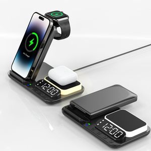 Multifunzione 4 in 1 caricatore Wireless con sveglia per Iphone 14 15 Watch Airpods - Product Image 1