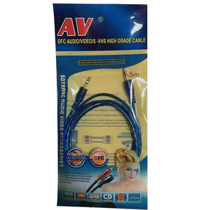 <strong>Headphone</strong> Audio <strong>Line</strong> Colorful Transparent Color Audio Aux Recording <strong>Line</strong> 3.5 Public Topublic Audio <strong>Line</strong> 1.5m - Product Image 1