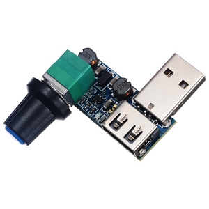USB-контроллер скорости вентилятора, бесступенчатый Регулируемый контроллер скорости вентилятора, модуль регулятора скорости - Product Image 5