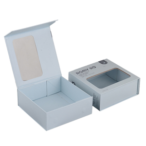 Customized Logo Clear PVC Window <strong>Box</strong> Luxury Cardboard Baby Felt Diaper Caddy Clothes Organizer Storage Foldable <strong>Box</strong> - Product Image 1