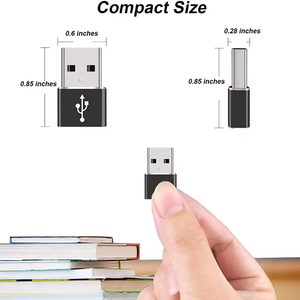 USB 2.0 OTGコンバータアルミ男性タイプaから女性タイプCコネクタDC出力USB Cから携帯電話用アダプター - Product Image 2