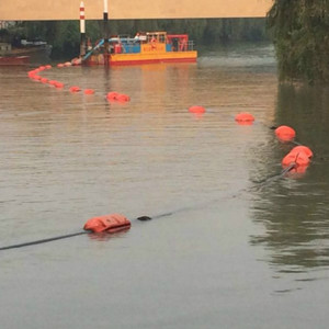 Proyecto de dragado marino en alta mar de plástico PE flotadores manguera HDPE tubo flotador advertencia línea de barrera flotante - Product Image 3