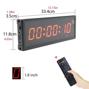 E serie 1.8 pollici dito singolo lato multimodalità digitale conto alla rovescia LED Challenge Clock con pulsante Push Start Stop cablato - Product Image 2