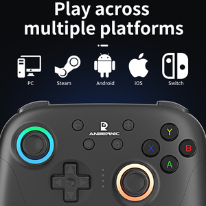 Venta al por mayor de fábrica, controlador de juego inalámbrico de todas las funciones, caja de accesorios personalizada de 3 colores, joysticks, controladores de juego - Product Image 2