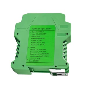 Aislador de señal CC con una entrada y dos salidas, divisor de voltaje y corriente de 4-20mA a 0-10V5, módulo analógico - Product Image 2