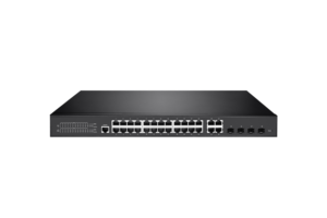 24 יציאה gigabit pe מתג <span class=keywords><strong>l2</strong></span> בתוספת מתג ethernet מנוהל עם 4g יציאות משולב Vlan qos עבור מעקב וקול