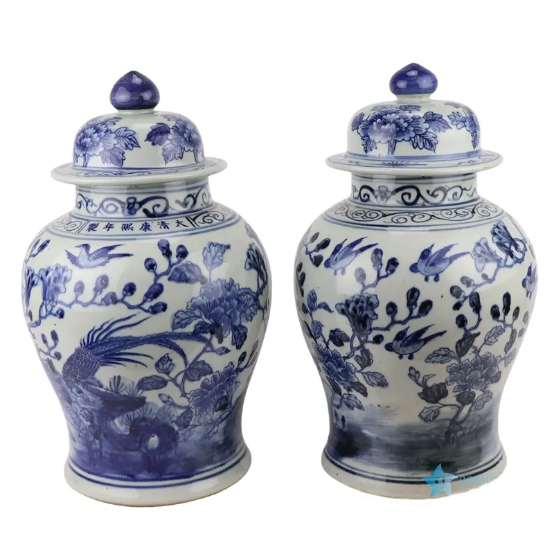 RZSC07 Jingdezhen Blauw En Wit Keramische Gember Pot Voor Home Decoratie