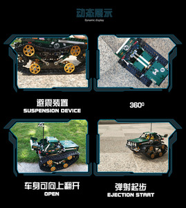モールドキングブリックテクニックカー真新しいRcモデルビルディング13026アプリロバートM1-4おもちゃビルドブロックキットチャイルドギフト - Product Image 4