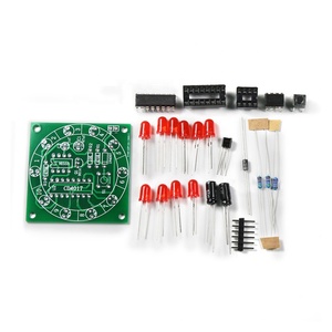 Taidacent elektronik DIY SMD kiti şanslı tekerlek kiti döner Analog Lucky Turntable montaj LED kök elektronik kiti NE555 CD4017 - Product Image 3