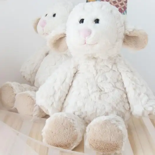 Brinquedos de pelúcia de pelúcia de ovelha de pelúcia de animais de fazenda fofos e realistas de alta qualidade personalizados por atacado de fábrica