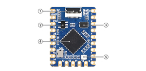 Placa DE DESARROLLO pequeña Raspberry Pi RP2040 Kits de placa adaptadora de Puerto USB de doble núcleo oficial opcionales