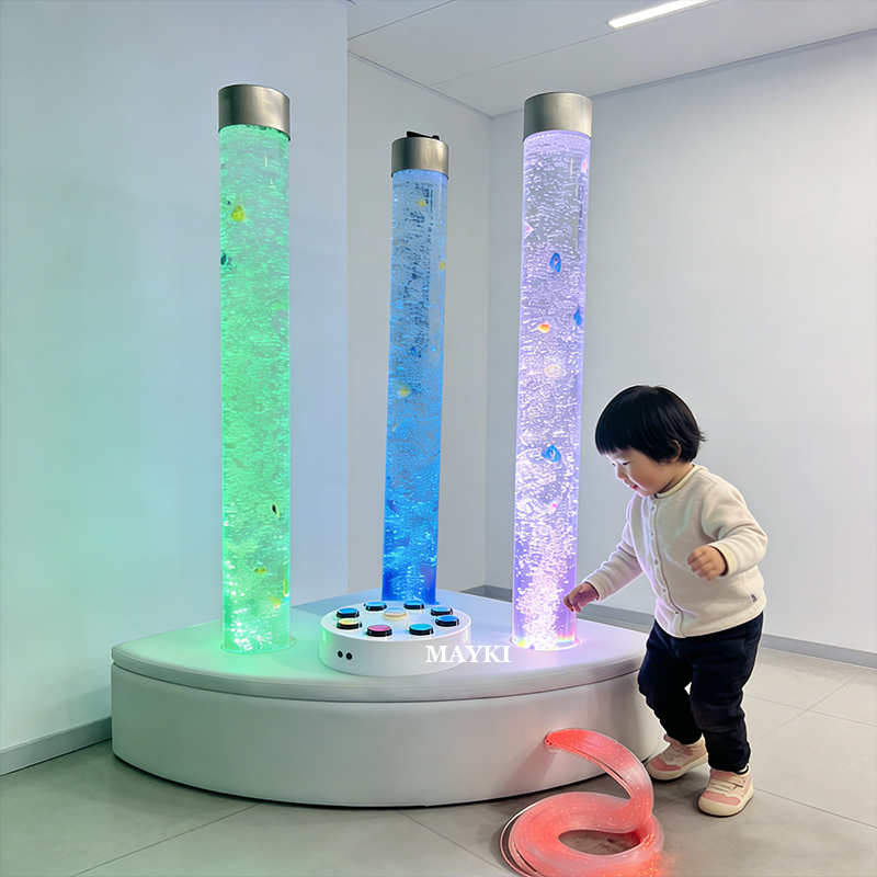 colorful bubble tube set