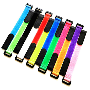 Custom Logo Printed Reusable <strong>Elastic</strong> Cinch Straps Self-Adhesive Buckle <strong>Hook</strong> and <strong>Loop</strong> Eco-Friendly - Product Image 5