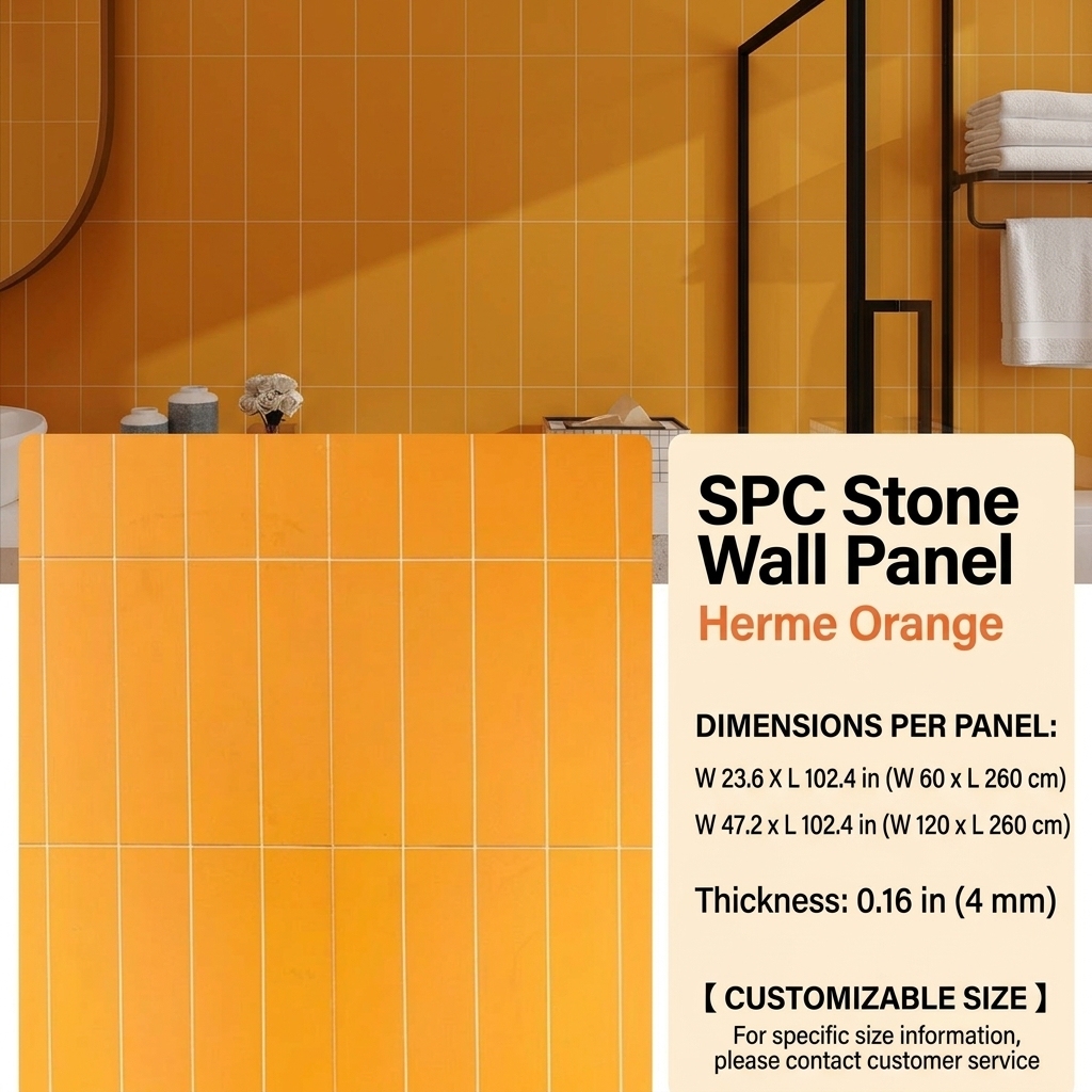 Spc stone-crystal wall panel-herms orange-same model used in hot