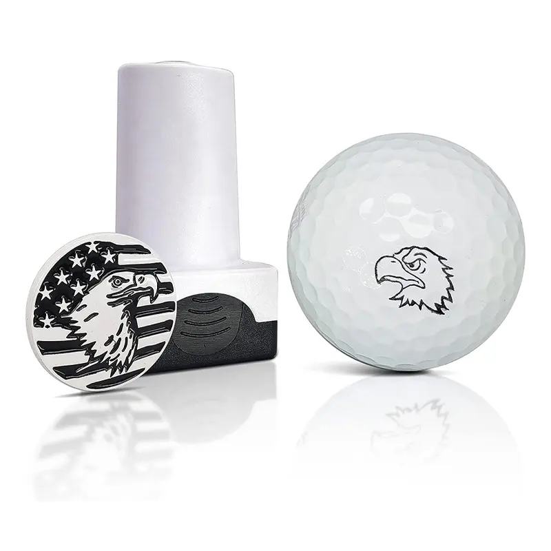 Stempel bola golf logo kustom kualitas tinggi menciptakan tanda pribadi besar pada bola golf
