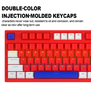 1.5m Type C Leather Cable Colorful Backlit 98-<strong>key</strong> 96% Gaming Mechanical <strong>Keyboard</strong> with <strong>Numeric</strong> <strong>Keys</strong> - Product Image 3
