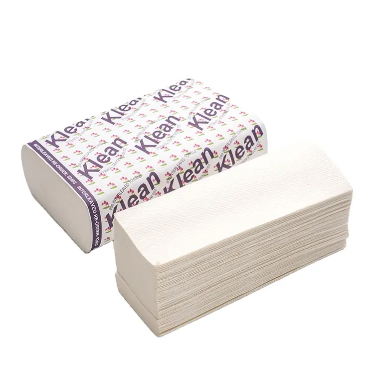 Papel de seda de pulpa virgen 100%, papel higiénico impreso de 2 capas con patrón Natural, toalla de papel de mano plegable con relieve personalizado