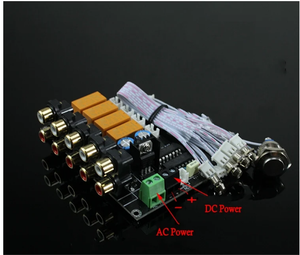 Selector de señal de entrada de Audio AC/DC, 4 entradas, 1 salida, placa de relé, placa amplificadora de conmutación de señal estéreo, RCA para altavoces - Product Image 4