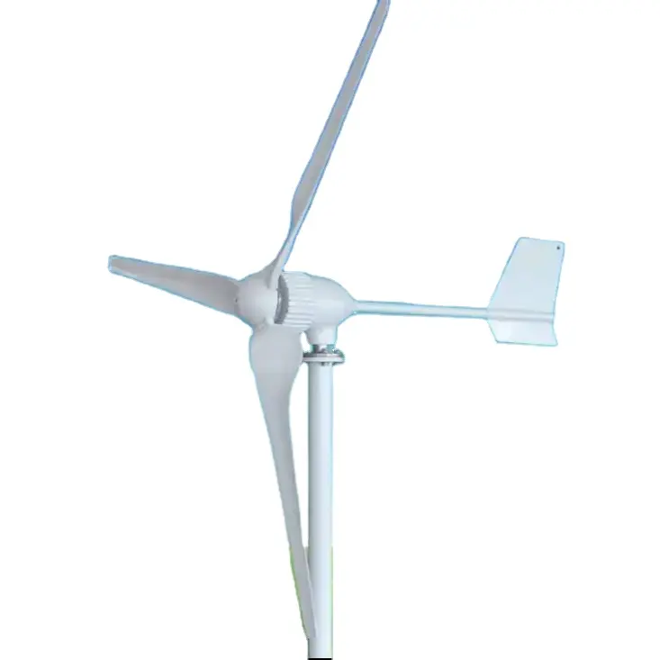 Turbina de viento 48V 5kw, molino de viento de energía alternativa gratuita con controlador híbrido MPPT, 3 cuchillas