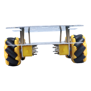 Tscinbuny Mecanum Wheel Doppels chicht Auto-Chassis aus Aluminium legierung für Arduino Smart Robot Car - Product Image 5