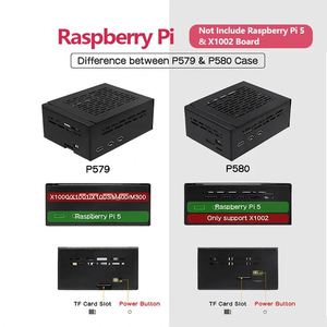 Metall gehäuse P580 für <span class=keywords><strong>Raspberry</strong></span> <span class=keywords><strong>Pi</strong></span> 5 & X1002 Board