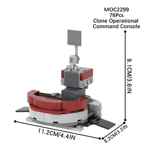 Hot Space War Clone Operatiomal Command Console Juegos de bloques de construcción compatibles con regalo para niños Modelo Puzzle Juguetes MOC2299