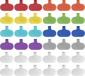 Bridas para cables autoadhesivas multicolores personalizadas y gestión de cables Sujetador de bucle de gancho Etiquetas de cordón de nailon ecológicas Formas para escribir - Product Image 6