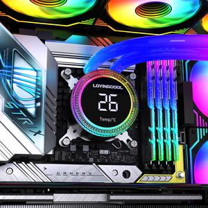 Lovingcool高性能黑色AIO中央处理器液体冷却器质量游戏电脑水冷系统 - Product Image 4