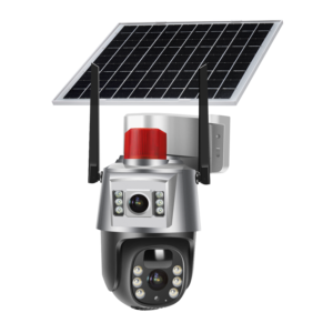 Hot Sale Vision Two-Way-Audio Solar Power 4G WiFi 3Inch 3MP 4MP 6MP Dual Lens Dual Lights Night PTZ <strong>Camera</strong> - Product Image 1