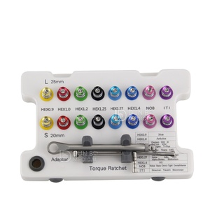 सार्वभौमिक दंत प्रत्यारोपण किट सर्जिकल किट टॉर्क रिंच और 16 शिकंजा दंत प्रत्यारोपण उपकरण - Product Image 2