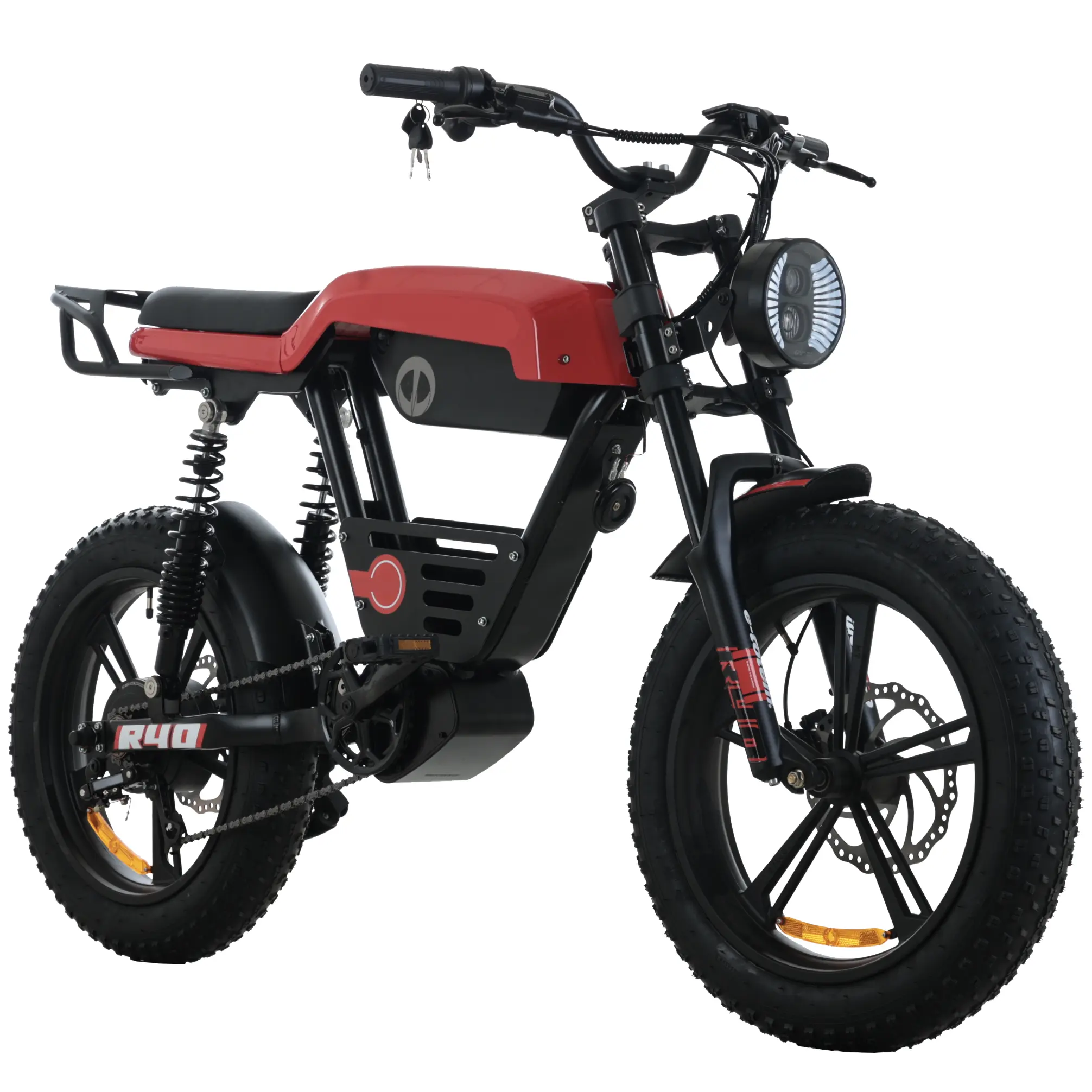 Technologie avancée Ebike 48v 400w 10Ah/13AH/16Ah/20Ah gros pneu 20 pouces vélo électrique style moto longue portée ebike