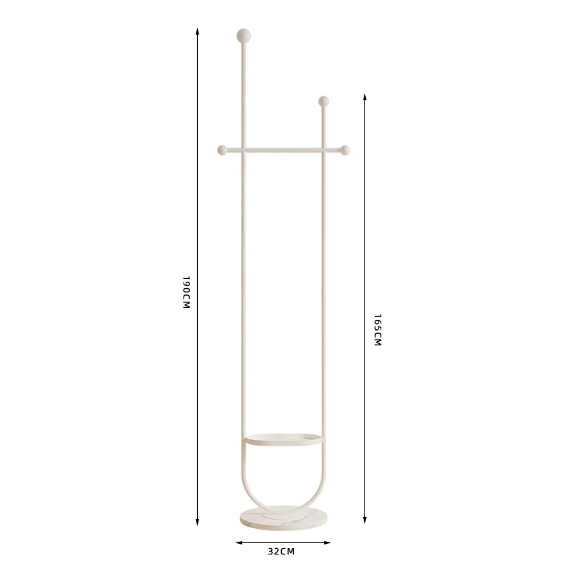 U-shaped white bracket with plate white base