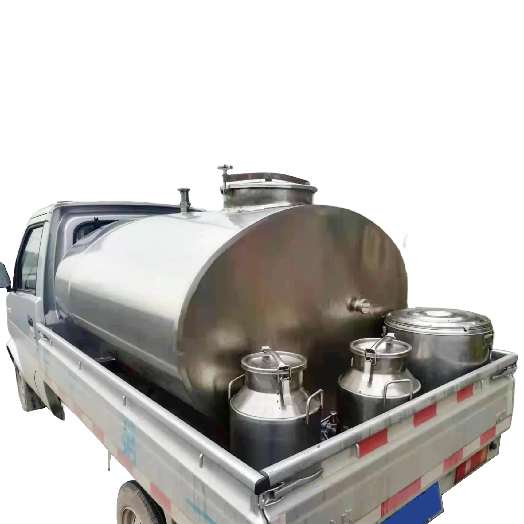 Aço inoxidável 1000l-5000l, aço inoxidável, leite para transporte de leite no caminhão, leite e outros produtos líquidos 1000l-8000l