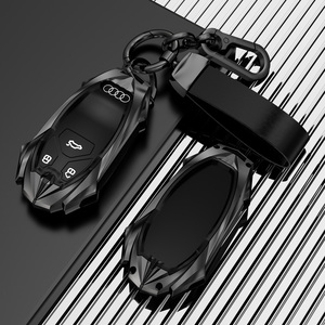 Audi A3 8P 8L S3 için uygun uygun için uygun RS3 Q3 Q7 uzaktan kumanda koruyucu araba aksesuarları moda çinko alaşım araba anahtarı kapağı kabuk - Product Image 4