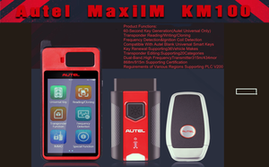 Evrensel anahtar jeneratör aracı kiti Autel MaxiIM KM100 otomatik VIN IMMO öğrenme anahtar programlama makinesi