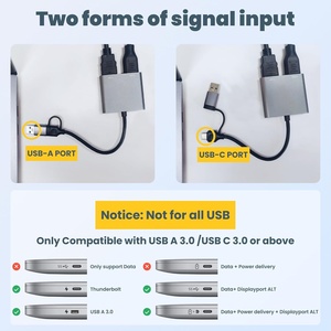 USB3.0双HDMI适配器，适用于苹果和视窗外部视频和显卡适配器，带显示功能，支持2台显示器 - Product Image 5