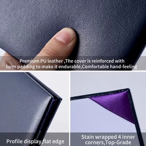 Özel A4 moda deri sertifika sahipleri klasik karton dosya kağıt sertifika klasörü - Product Image 2