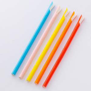 一次性纸吸管定制图案可生物降解纸吸管条纹可生物降解耐用 - Product Image 4