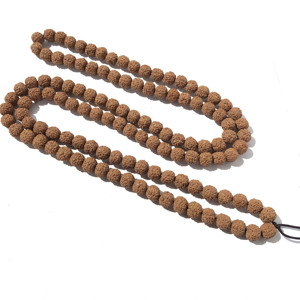 Trung Quốc Sản Xuất Lớn Rudraksha Ek Mukhi Cánh Hoa Lỏng Hạt Bằng Chuỗi Vòng Tay Cầu Nguyện Bồ Đề Hạt Tùy Chỉnh Rudraksha Mala 108 Hạt - Product Image 3
