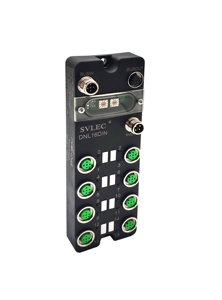 Modulo di estensione IP 67 SV-Link M8 con porta di alimentazione ausiliaria T-Code Master scheda modbus uscita ingresso PLC modulo TCP IO link - Product Image 4