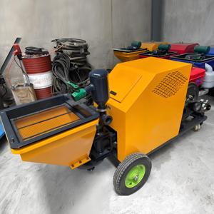 畅销水泥混凝土机电动柴油水泥石膏喷涂机4KW砂水泥喷雾器，提供10m管