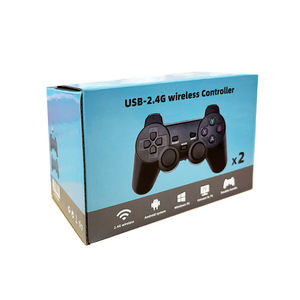 2,4g Cool Black Wireless PC Game Pad Gaming Controller para PC,Game Box Computer y TV Two in One Box Admite dos personas