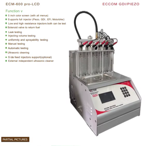 ECM-600 <strong>PRO</strong>-LCD Fuel <strong>Injector</strong> Cleaner Nozzle Machine Newest Software Version Diagnostic Tool for Cars - Product Image 2