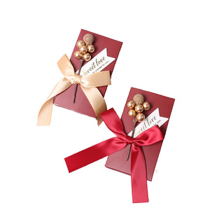 Contenitori di caramelle rettangolari di carta personalizzati unici contenitori di caramelle regali di ritorno di nozze scatola di favore personalizzata per gli ospiti