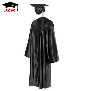 2025 hoàng gia màu xanh sáng bóng đại học và trường trung học tốt nghiệp Áo choàng và mũ chất lượng tốt nhất bán buôn đồng phục học sinh - Product Image 2