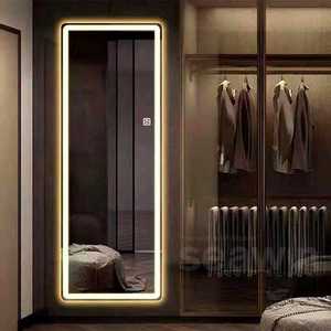 Espejos de forma rectangular modernos Montados en la pared Pasarela larga grande con luz LED - Product Image 4